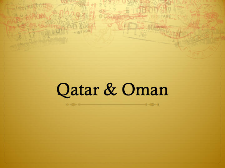 Qatar and Oman
